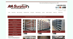 Desktop Screenshot of aasurplusinc.com